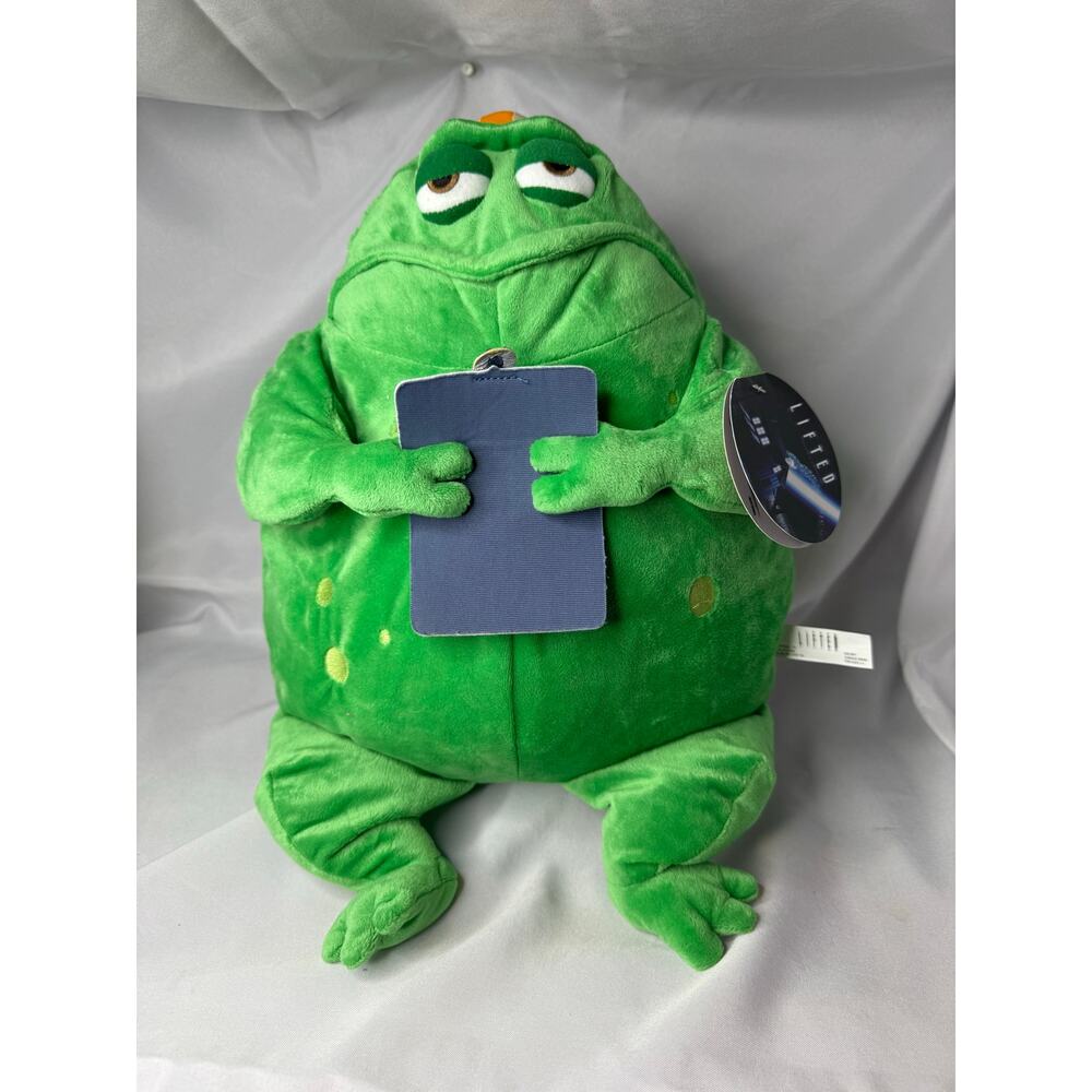 RARE Pixar Short Films Lifted Mr. B Green 17 Inch Plush Employee Store Exclusive